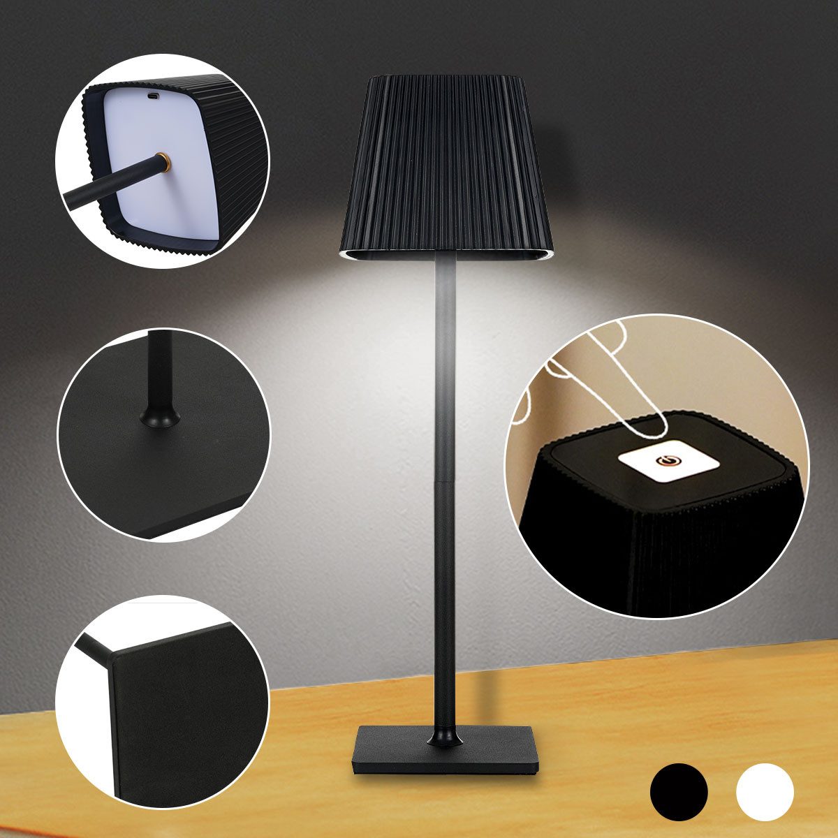 Simloveve LED Tischleuchte Tischleuchte Kabellos Touch günstig online kaufen