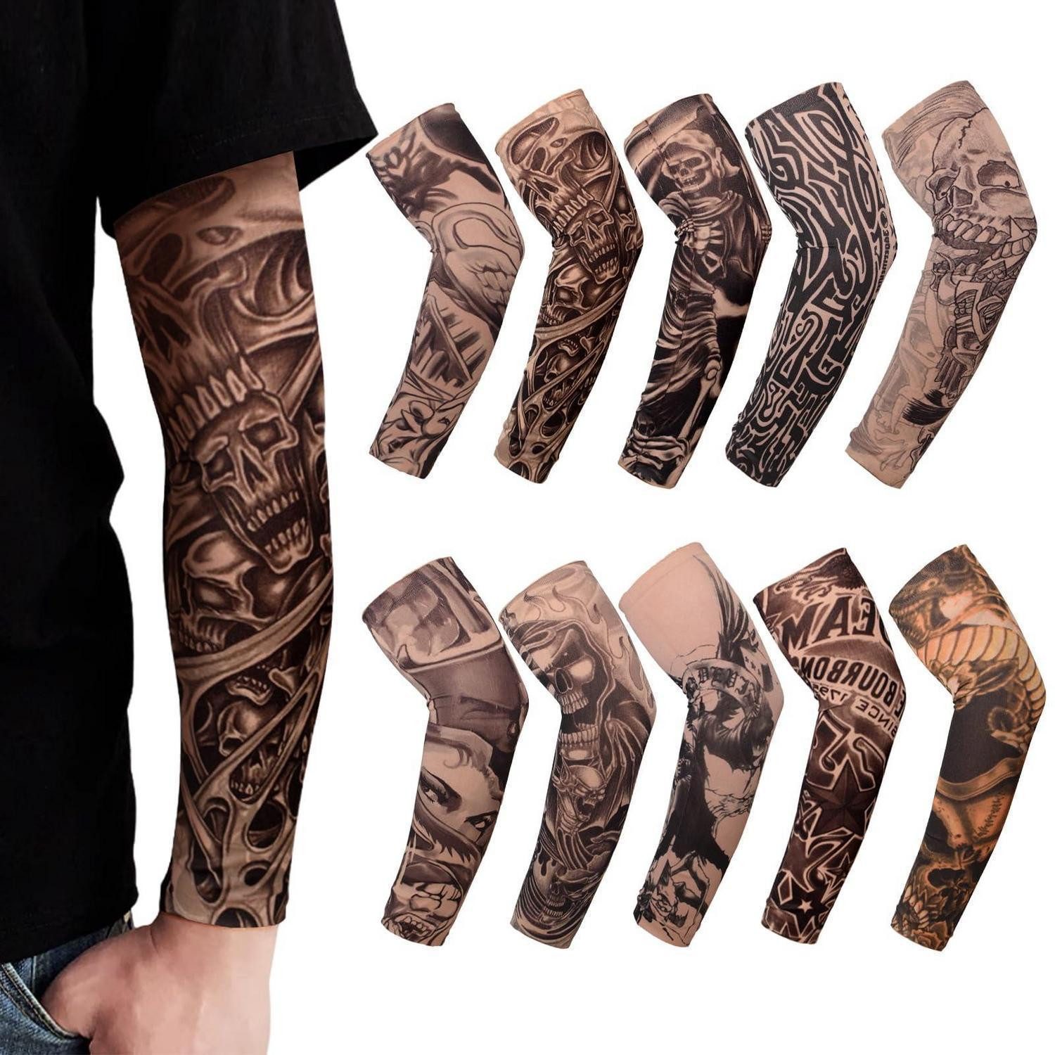 LuxusKollektion Armlinge Tattoo-Ärmel Set 10er