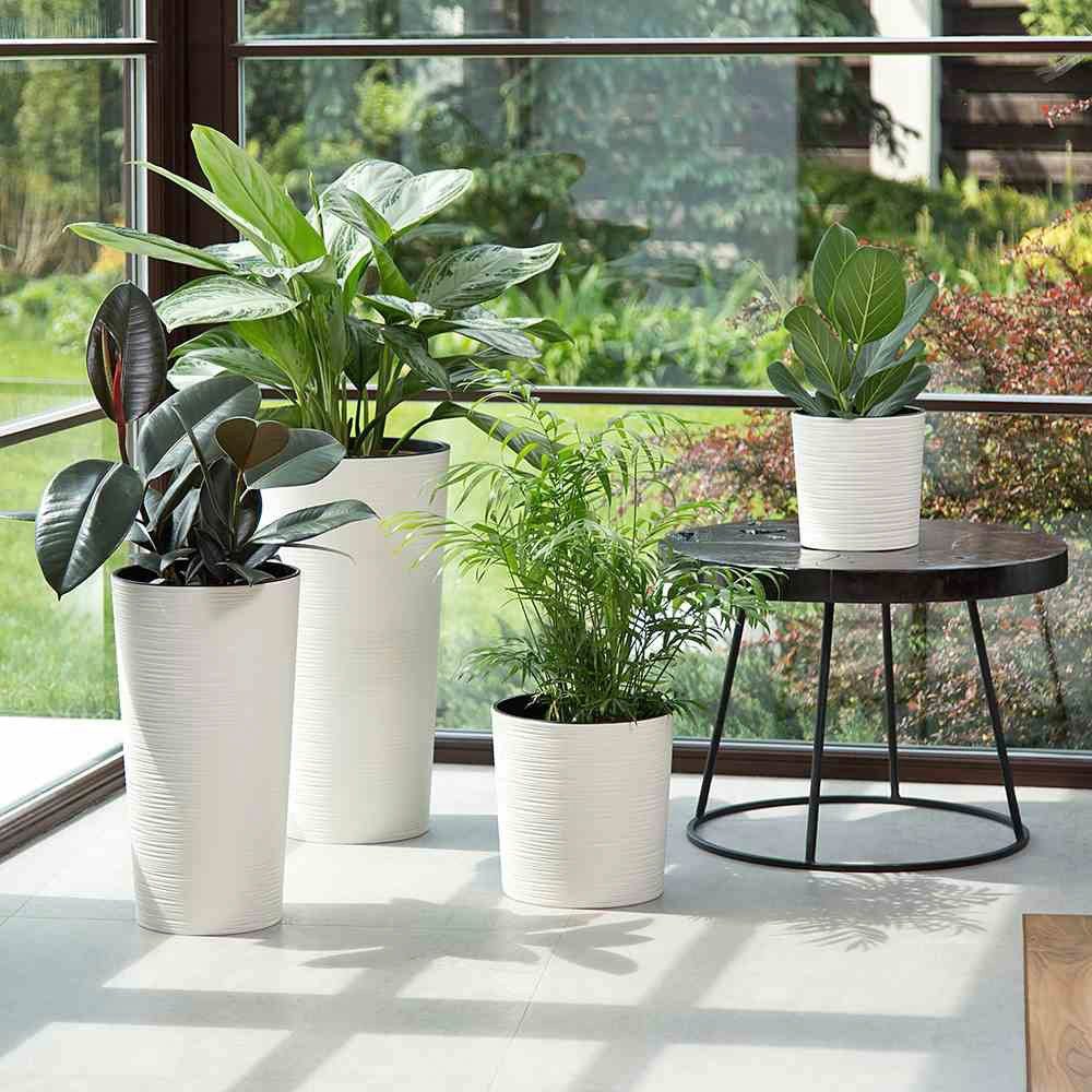 Siena Garden Pflanzkübel, Rillenoptik, rund – Bild 2 von 4