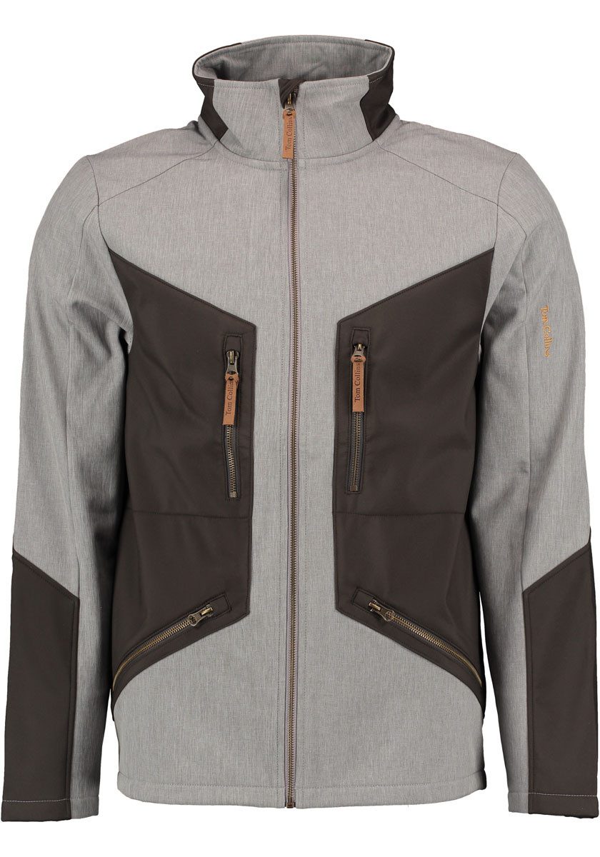 Tom Collins Softshelljacke Gnoyod Herren Outdoorjacke mit Tom Collins-Stickerei auf dem linken Arm