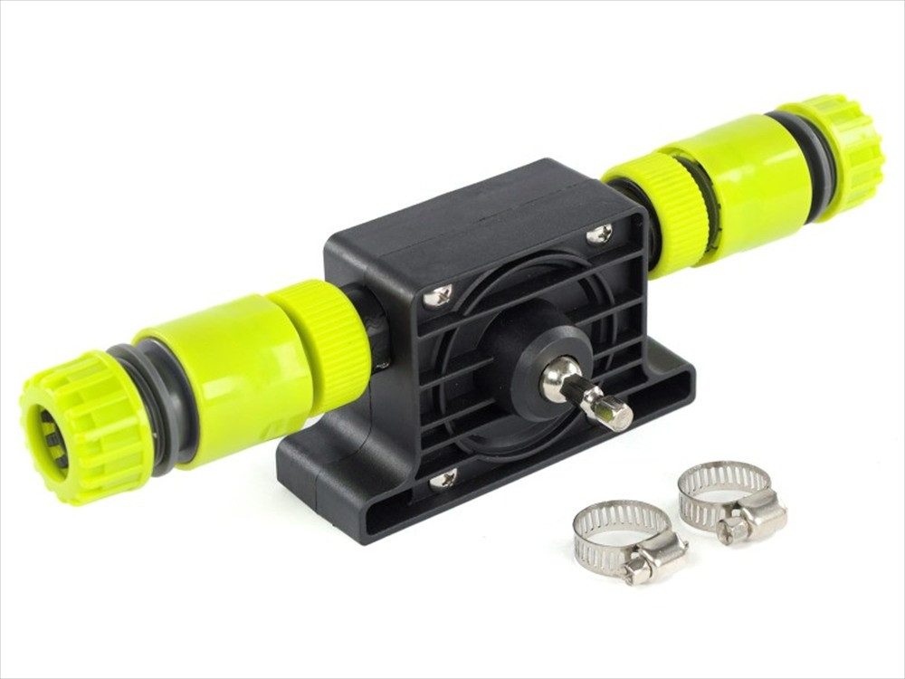 Carmotion Handpumpe Bohrmaschinenbetriebene Pumpe, 3/4"-Anschlüsse + 2 x 1/2"-Adapter (1-tlg)