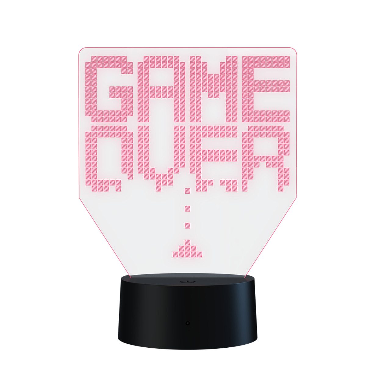 Qware Gaming LED Dekolicht 3D LED Lampe – RGB Tischlampe mit Farbwechsel und Fernbedienung