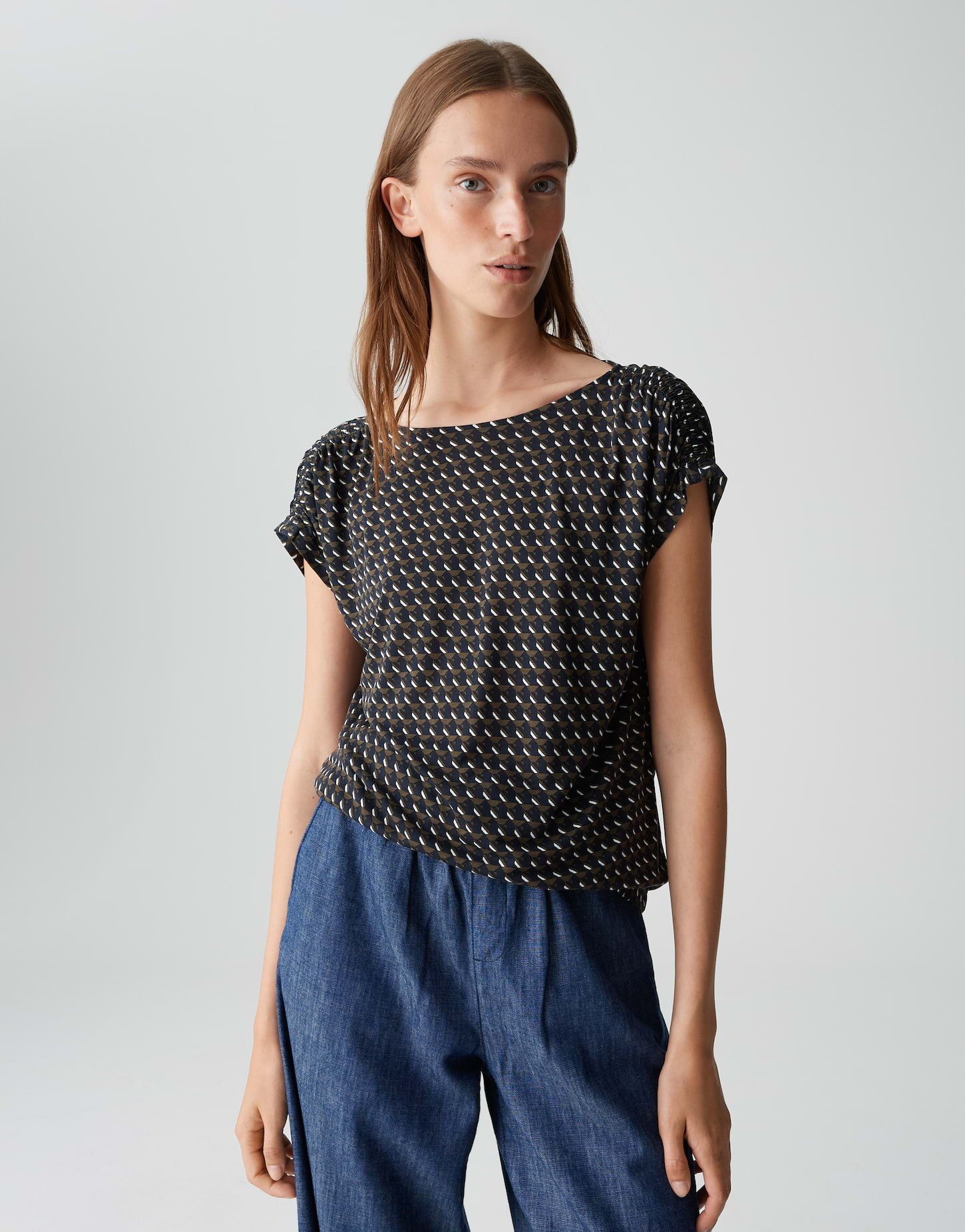 OPUS Print-Shirt SEKADI MINIMAL aus fließender günstig online kaufen
