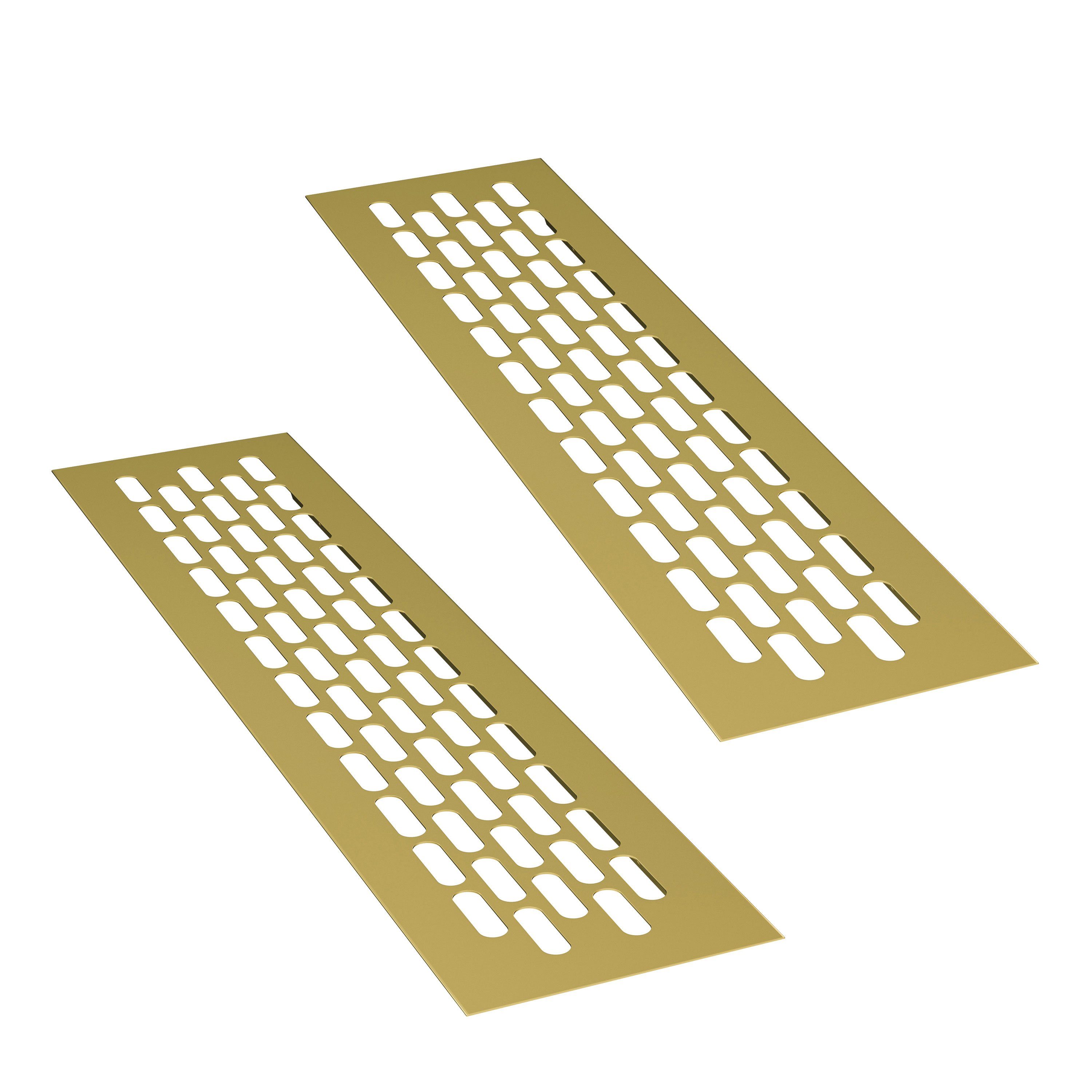 sossai® Вентиляционные решетки Aluminium Belüftungsgitter Türgitter in Gold (2 St)