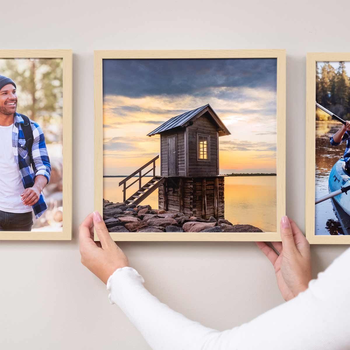 PHOTOLINI Bilderrahmen Poster-Einzelrahmen Modern Schmal günstig online kaufen