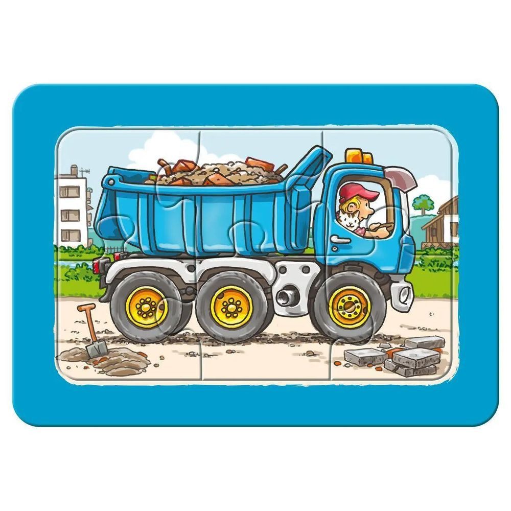 Ravensburger Puzzle Bagger, Traktor und Kipplader. My first puzzle - Rahmenpuzzle 3 x 6..., 19 Puzzleteile