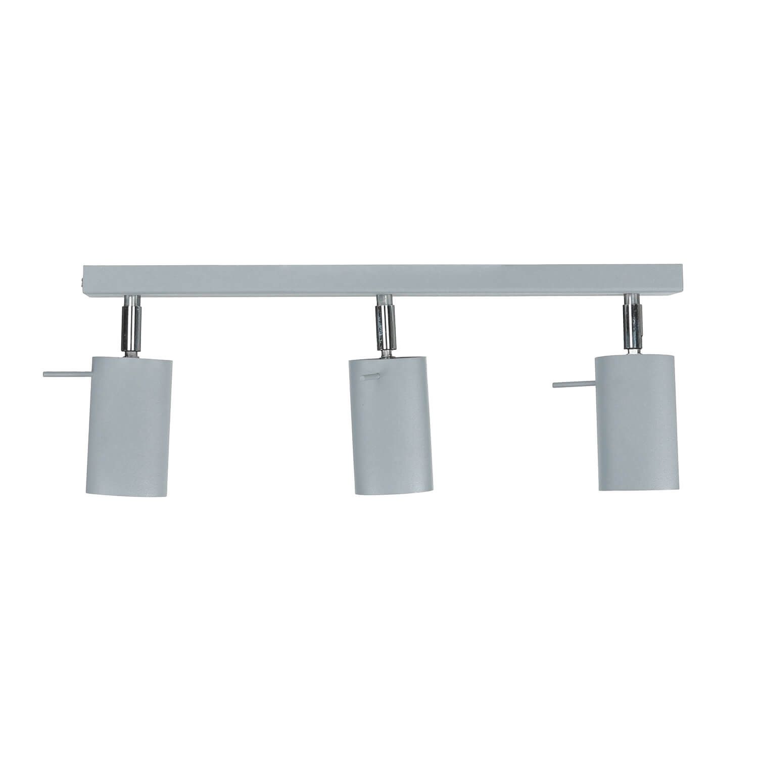 Licht-Erlebnisse Deckenstrahler ETNA, ohne Leuchtmittel, Deckenlampe Grau L:45cm Stahl Spot beweglich Wohnzimmer Flur