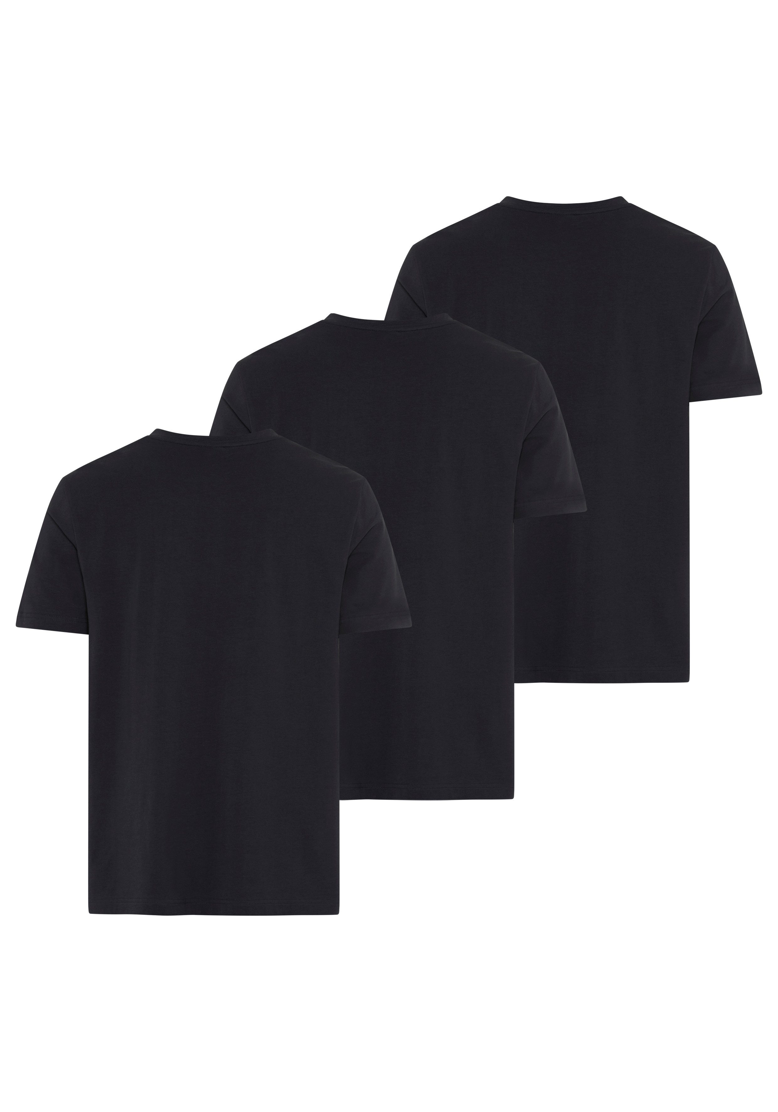 BOSS GREEN T-Shirt Tee 3Pack Regular Fit (Packung, 3-tlg., 3er-Pack) Stretch Jersey Cotton, Logo on Chest, Sparpackung