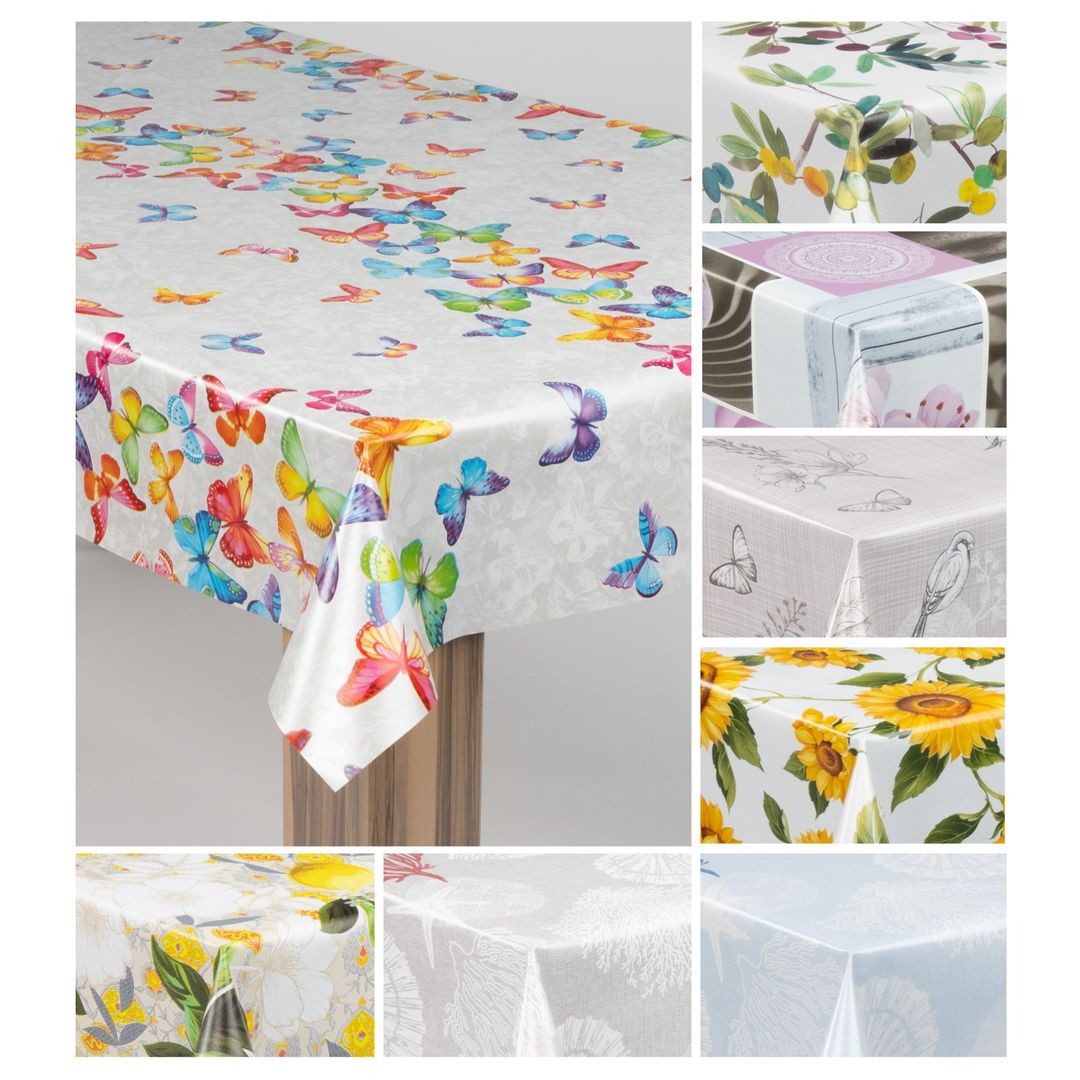 laro Tischdecke laro Wachstuch-Tischdecke Wachstischdecke Gartentischdecke günstig online kaufen