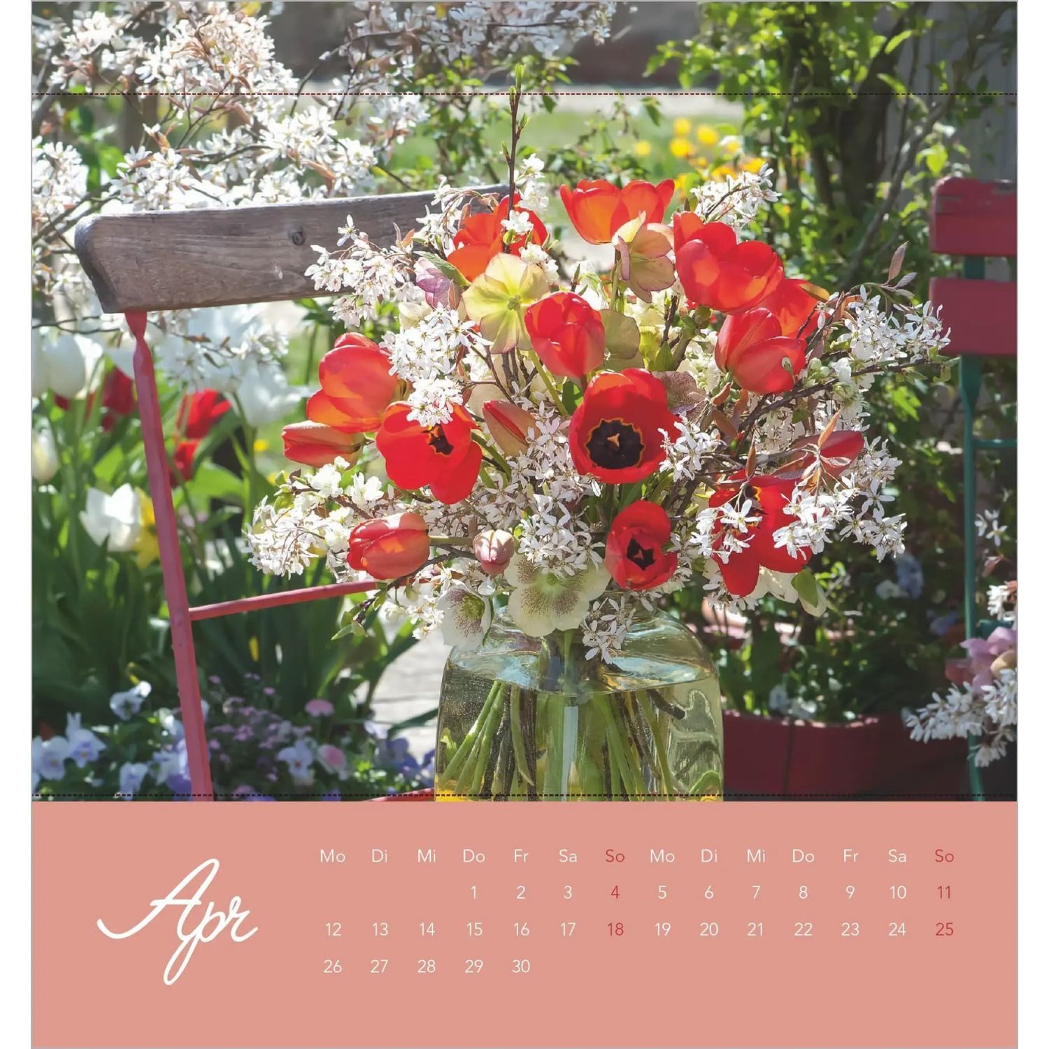 NEUMANN Wandkalender Blumengrüße 2027