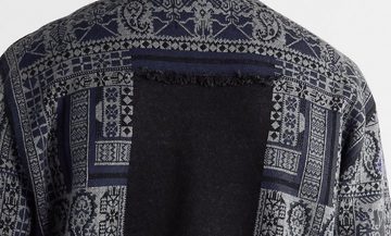 Etro Strickpullover ETRO Fringed Printed Wool Linen Silk Cardigan Jacket Strickjacke Pullo