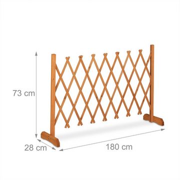 relaxdays Rankgitter Ausziehbares Rankgitter aus Holz