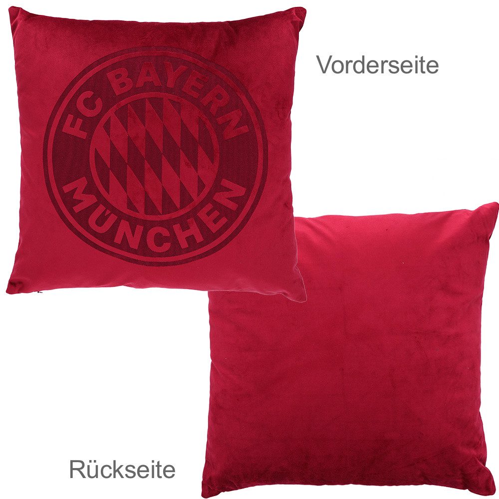 FC Bayern München Dekokissen FC Bayern München Kissen Logo Bordeaux
