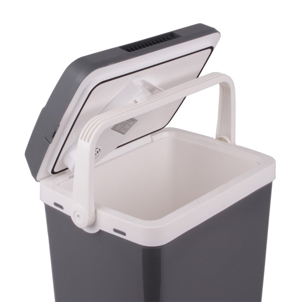 Vaiko Elektrische Kühlbox Elektrisch Mini Kühlschrank für KFZ Auto Camping, 32 l, leicht und mobil, mit ECO-Modus, 12 & 230 V Anschluss kühlt und wärmt