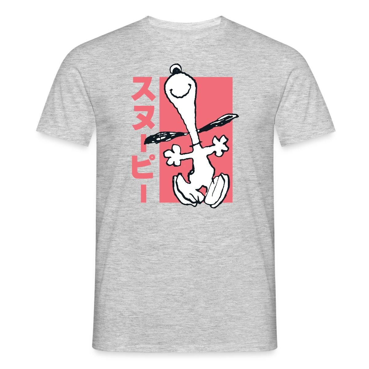 T-Shirt Peanuts Happy Snoopy Anime Stil Männer T-Shirt