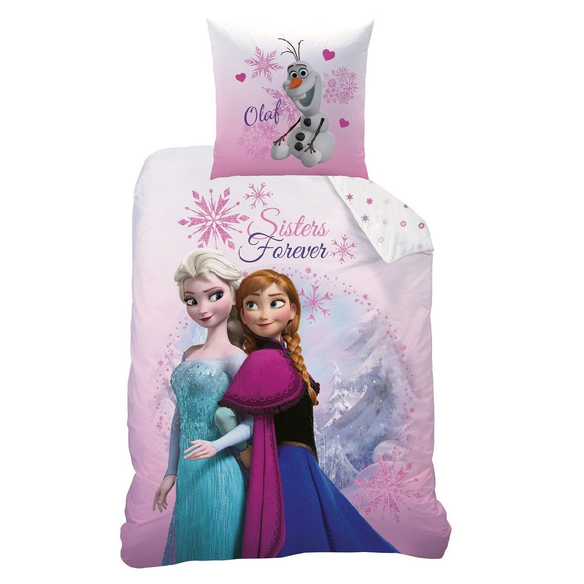 Familando Kinderbettwäsche Frozen Die Eiskönigin 135x200 günstig online kaufen