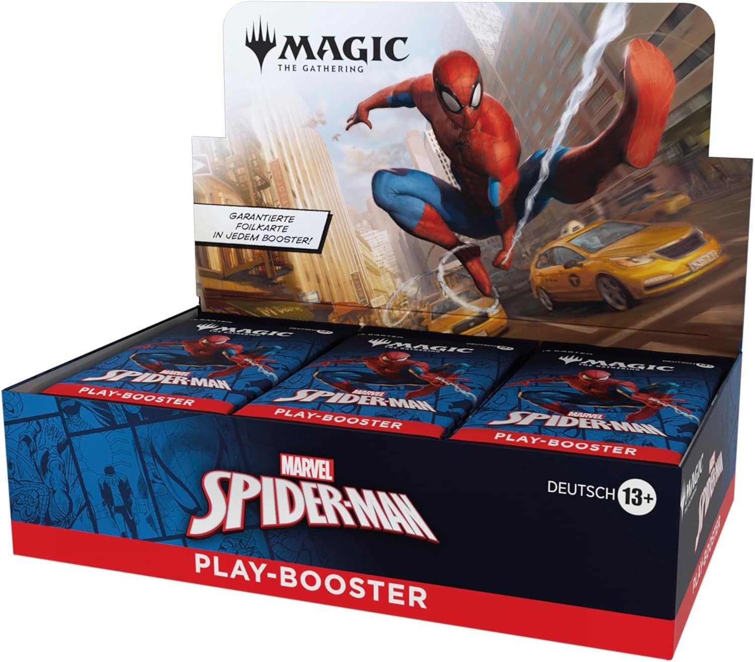 Magic the Gathering Sammelkarte Marvel's Spider-Man Play-Booster Display Deutsch, Enthält 30 Booster Packs