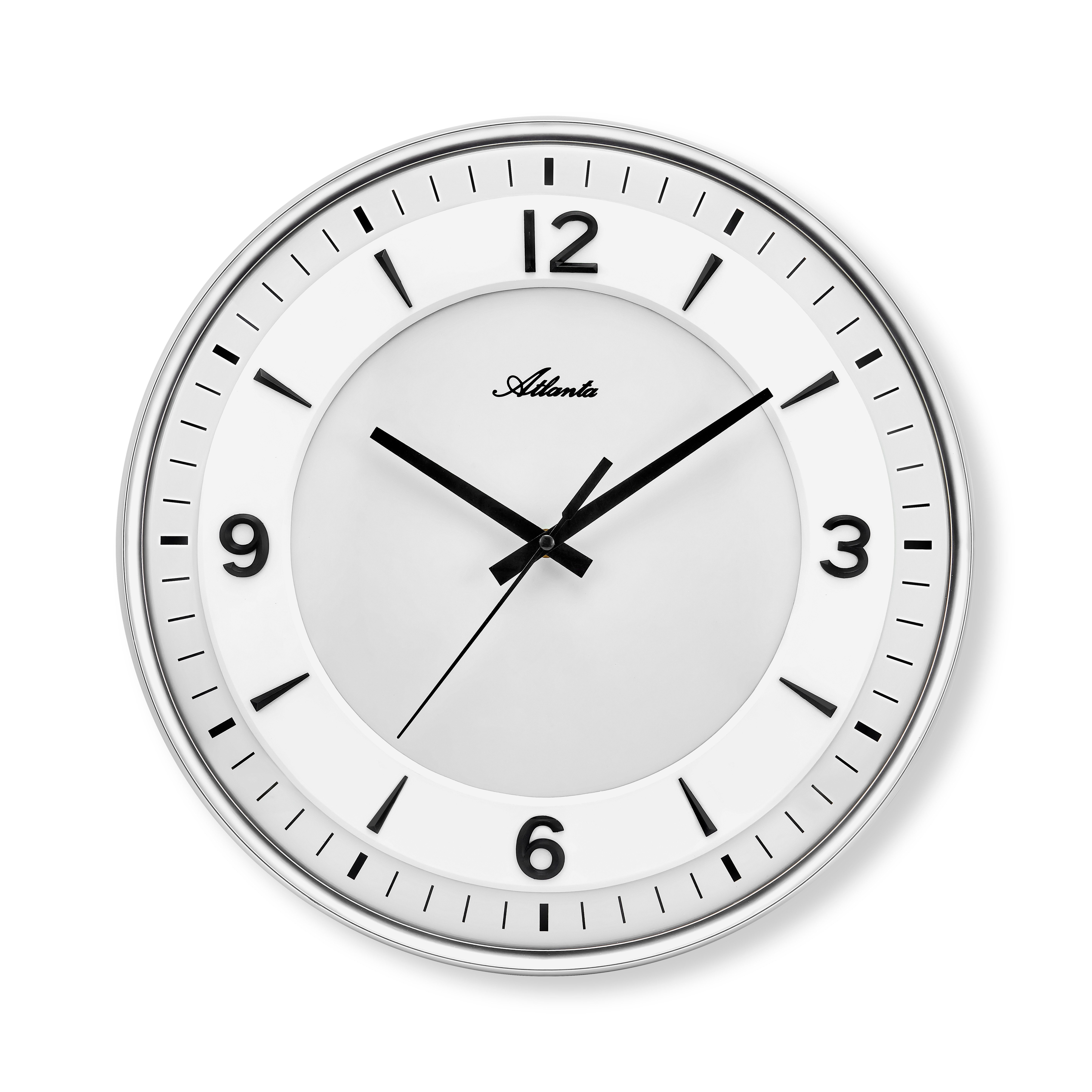 Atlanta Wanduhr (Wohnzimmer, Esszimmer, Küche, Arbeitszimmer, Flur, Büro, Gästezimmer)
