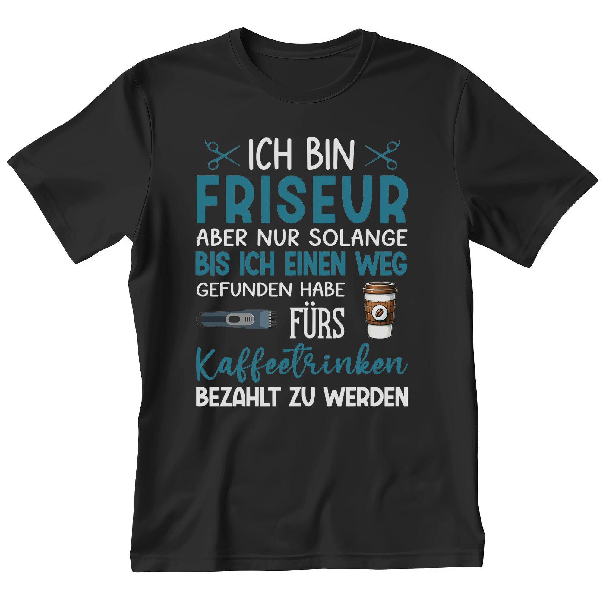 T-Shirt Friseur Geschenk Männer Spruch Beruf Ausbildung Abschluss