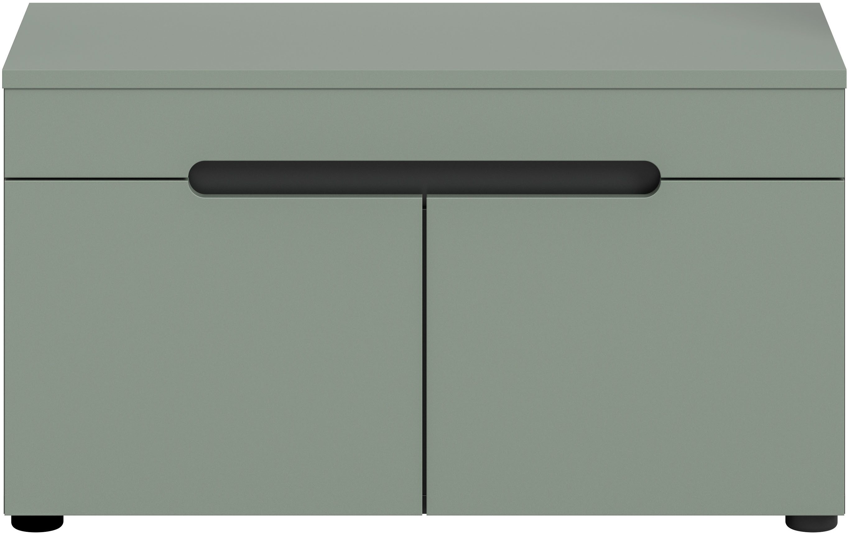 Home affaire Sitzbank REHAT, TOPSELLER!, Breite 80cm, 2 Türen, 2 Fächer (in verschiedenen Farben erhältlich), Garderobenbank, Flurbank, Dielenbank, Bank mit Stauraum, Bank