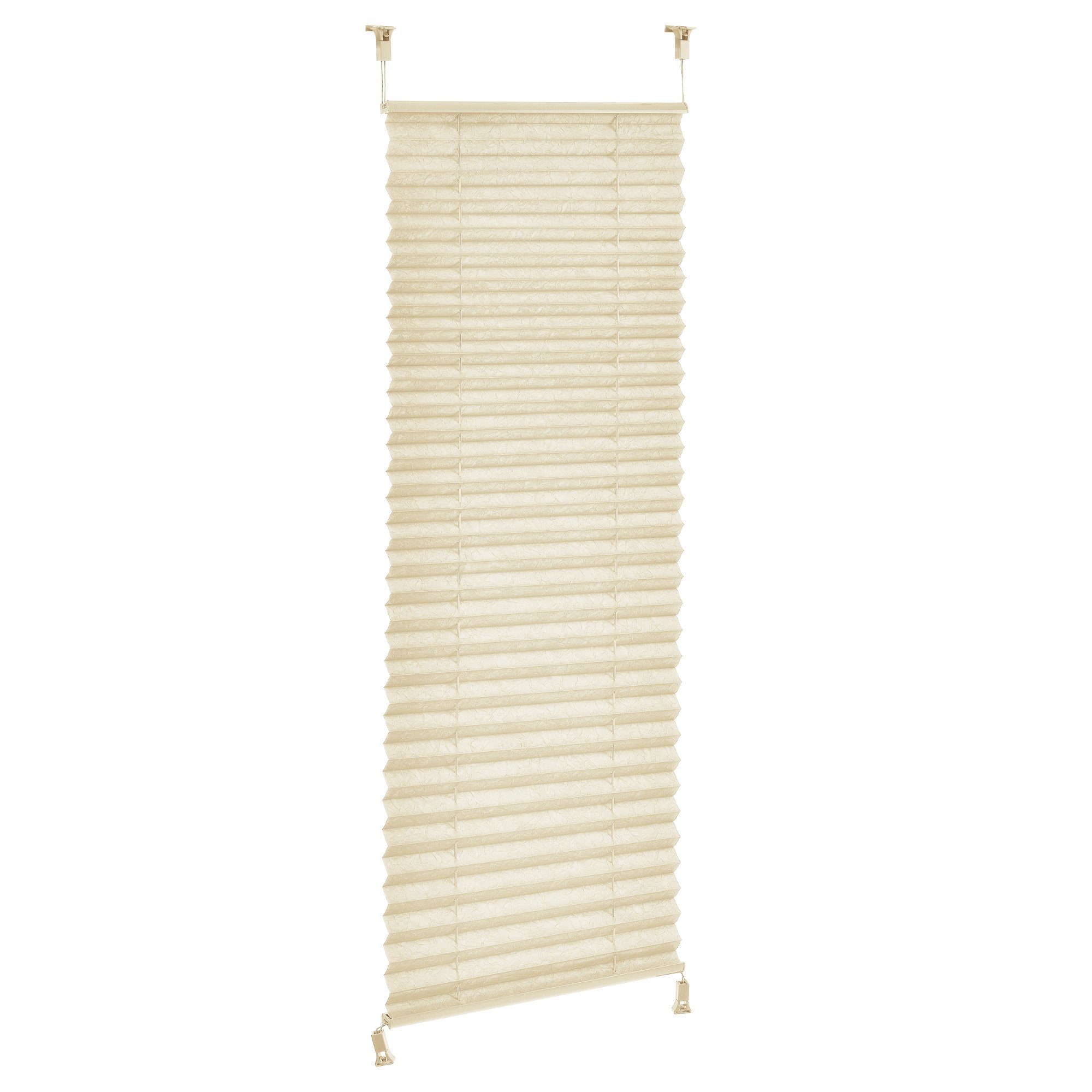 neu.haus Plissee, Lichtschutz, ohne Bohren, Klemmmontage, Klemmfix, »Enköping« Klemmfix Lichtschutz ohne Bohren 90x100cm Creme