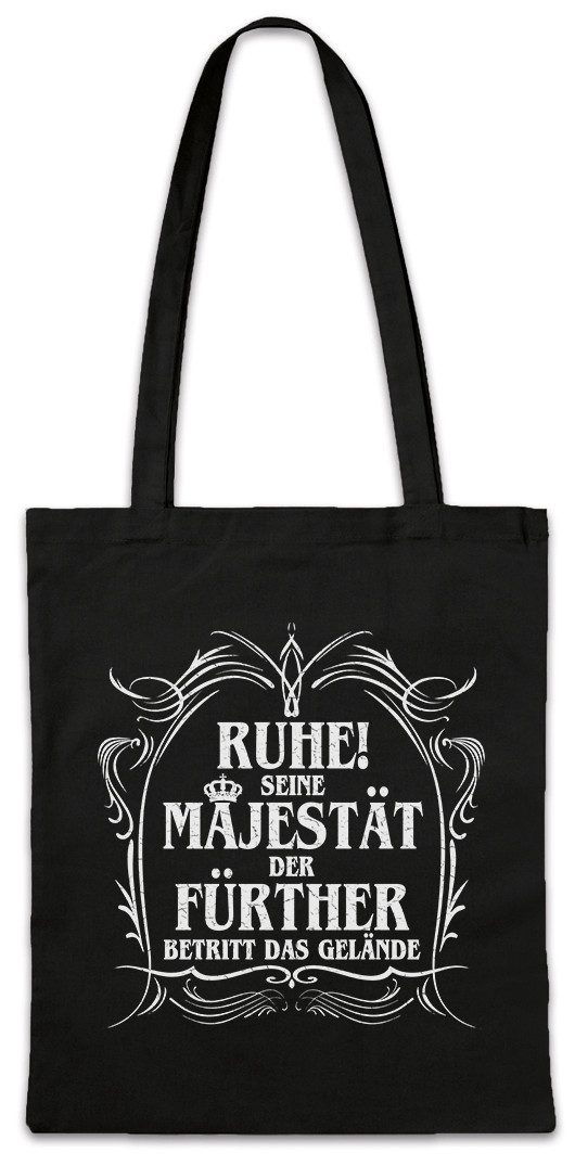 Beuteltasche Seine Majestät Der Fürther Stofftasche Franken Fun Ludwig Erhard Stadt
