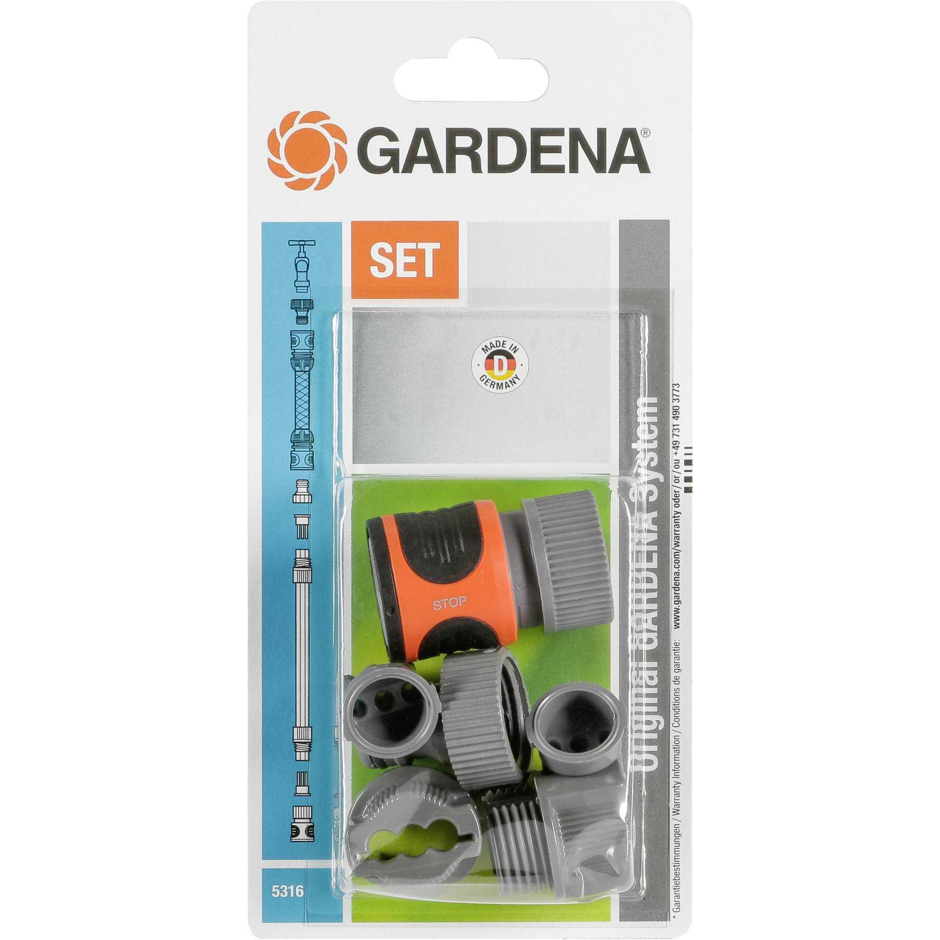 Garten-Multifunktionsgerät Gardena - Schlauch-Regner-Anschlussset