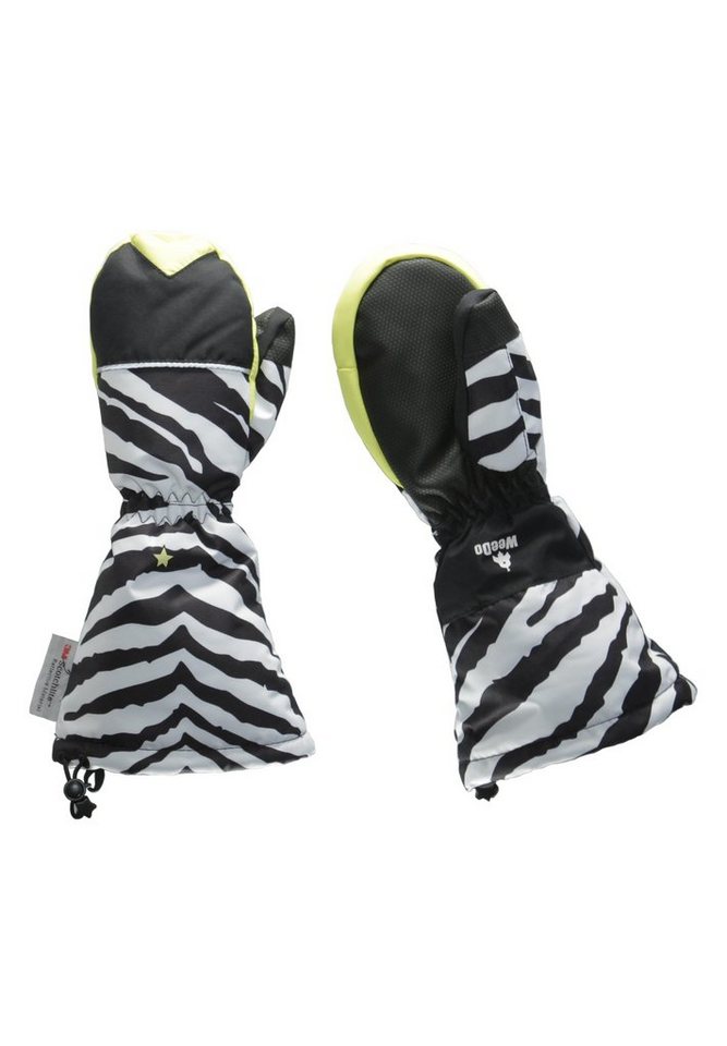 Mädchen und ZEEDO Zebra Fäustlinge WeeDo für Schneeanzug, Jungen zum nachhaltig produziert, passend