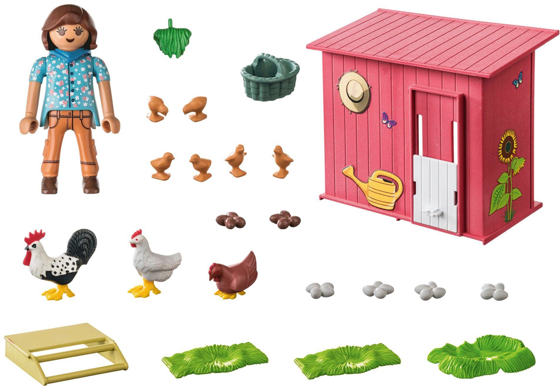 Playmobil® Hühner mit Küken (71308), Country Konstruktions-Spielset, (29 St günstig online kaufen