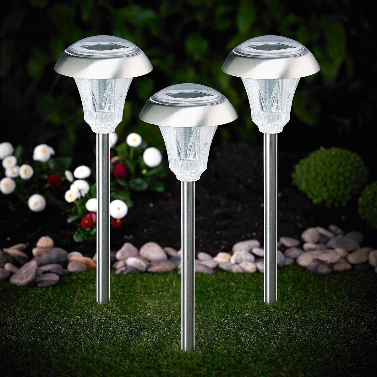 MeLiTec LED Solarleuchte Solar Gartenleuchte "SO03-1" günstig online kaufen