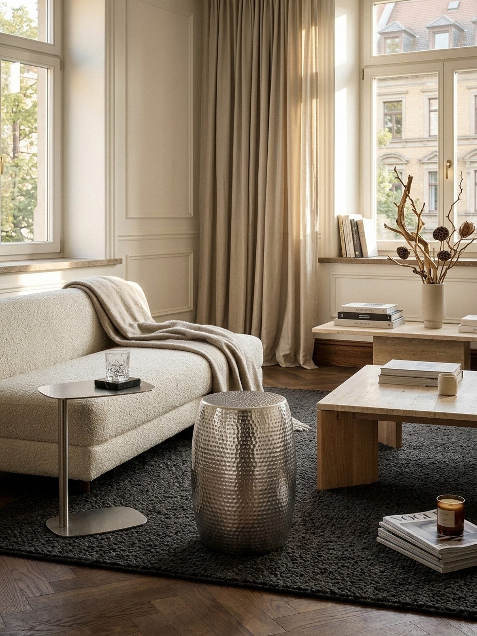 KADIMA DESIGN Beistelltisch Sofatisch ENNS - Orient. Design, Ablagefläche, stabil