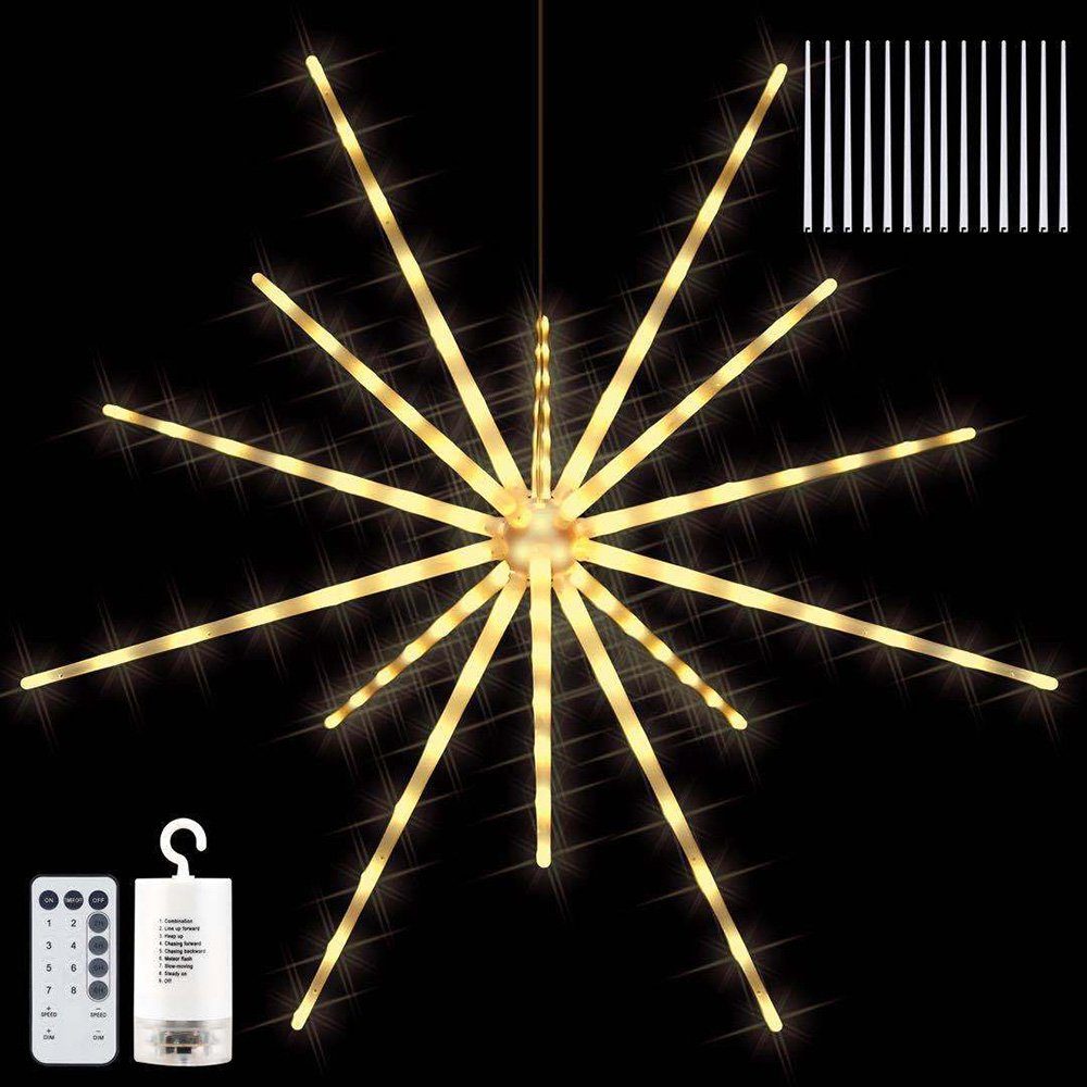 Rosnek LED-Lichterkette Meteor Feuerwerk Lichter,Wasserdicht,Batterie,Weihn günstig online kaufen