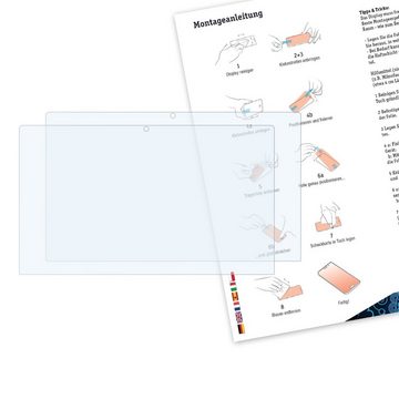 Bruni Schutzfolie Glasklare Displayschutzfolie für IdeaPad Flex 10, (2 Folien), praktisch unsichtbar
