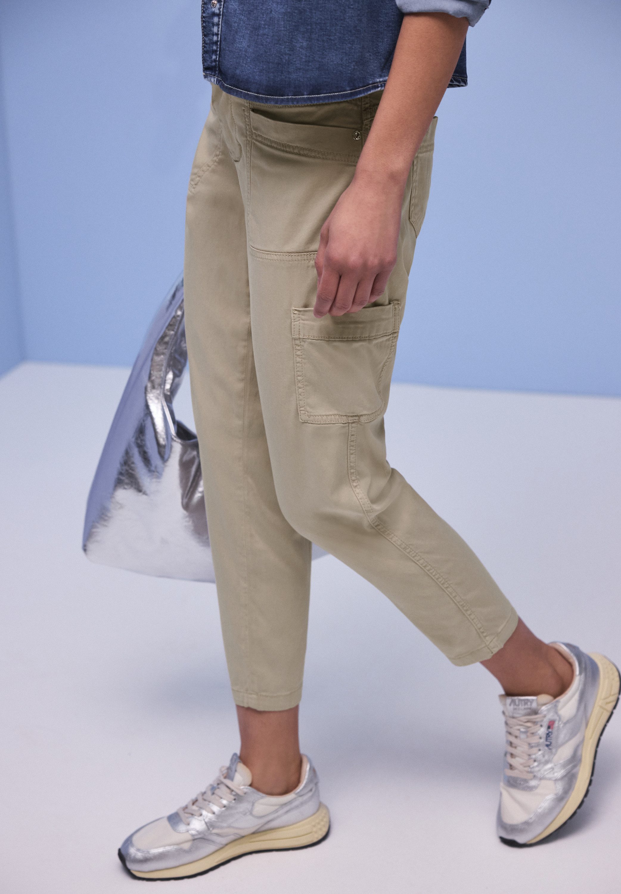 STREET ONE Jogger Pants Style Bonny mit Cargo-Taschen und Kordelzug günstig online kaufen