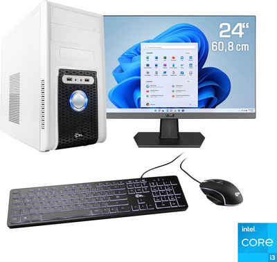 CSL Speed V25816 PC-Komplettsystem (24", Intel® Core i3 12100, Intel UHD Graphics 730, 8 GB RAM, 500 GB SSD, 1-tlg)