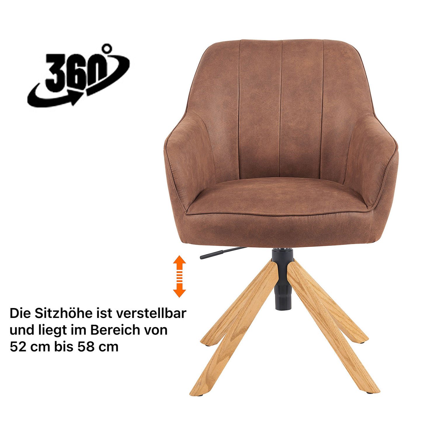 DUBI Möbel Polsterstuhl Mika-Levi 2er-Set, Federkern, günstig online kaufen