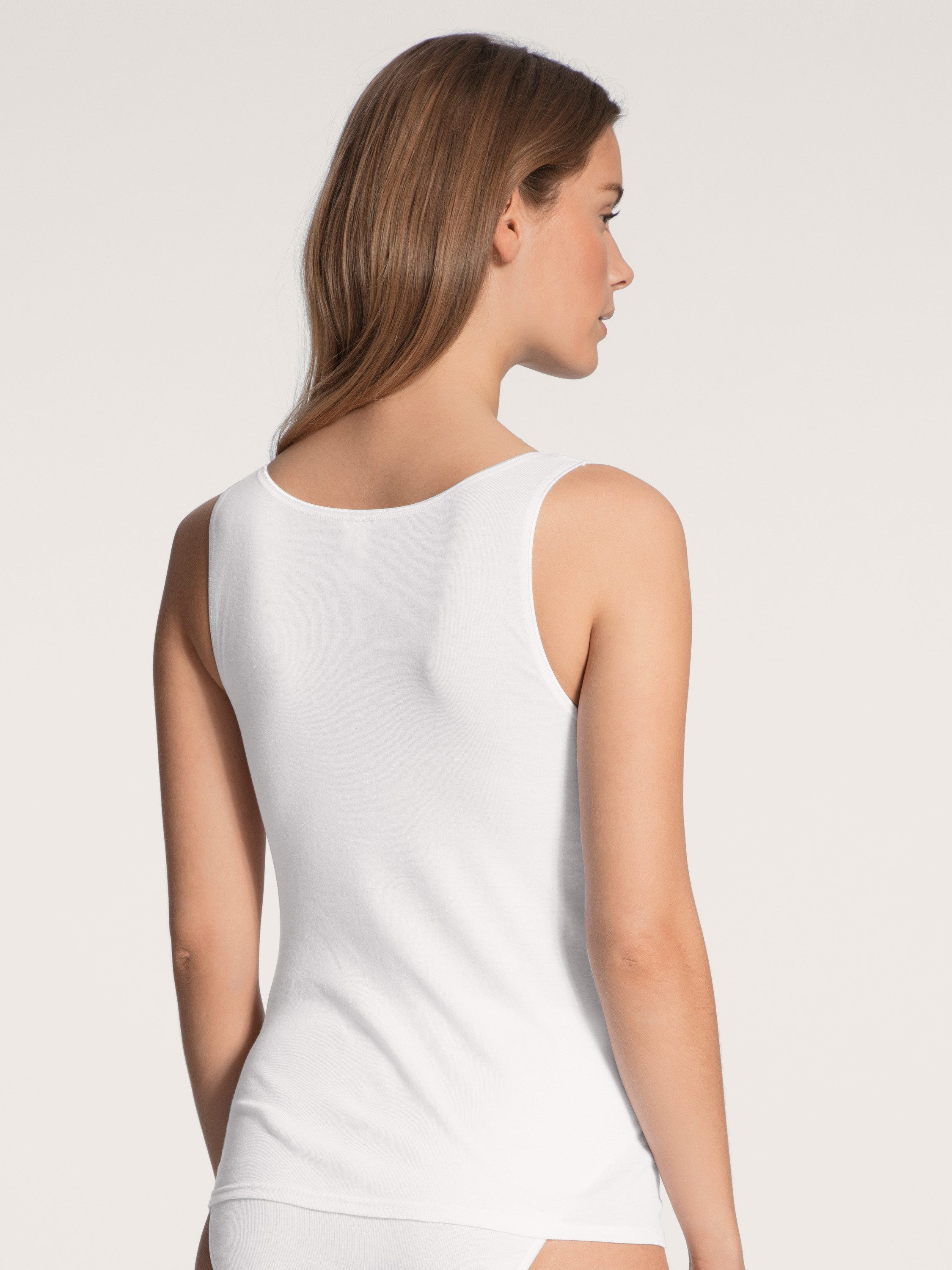 CALIDA Unterhemd Iconics Damen (1-St) aus 100% Baumwolle, Feinripp