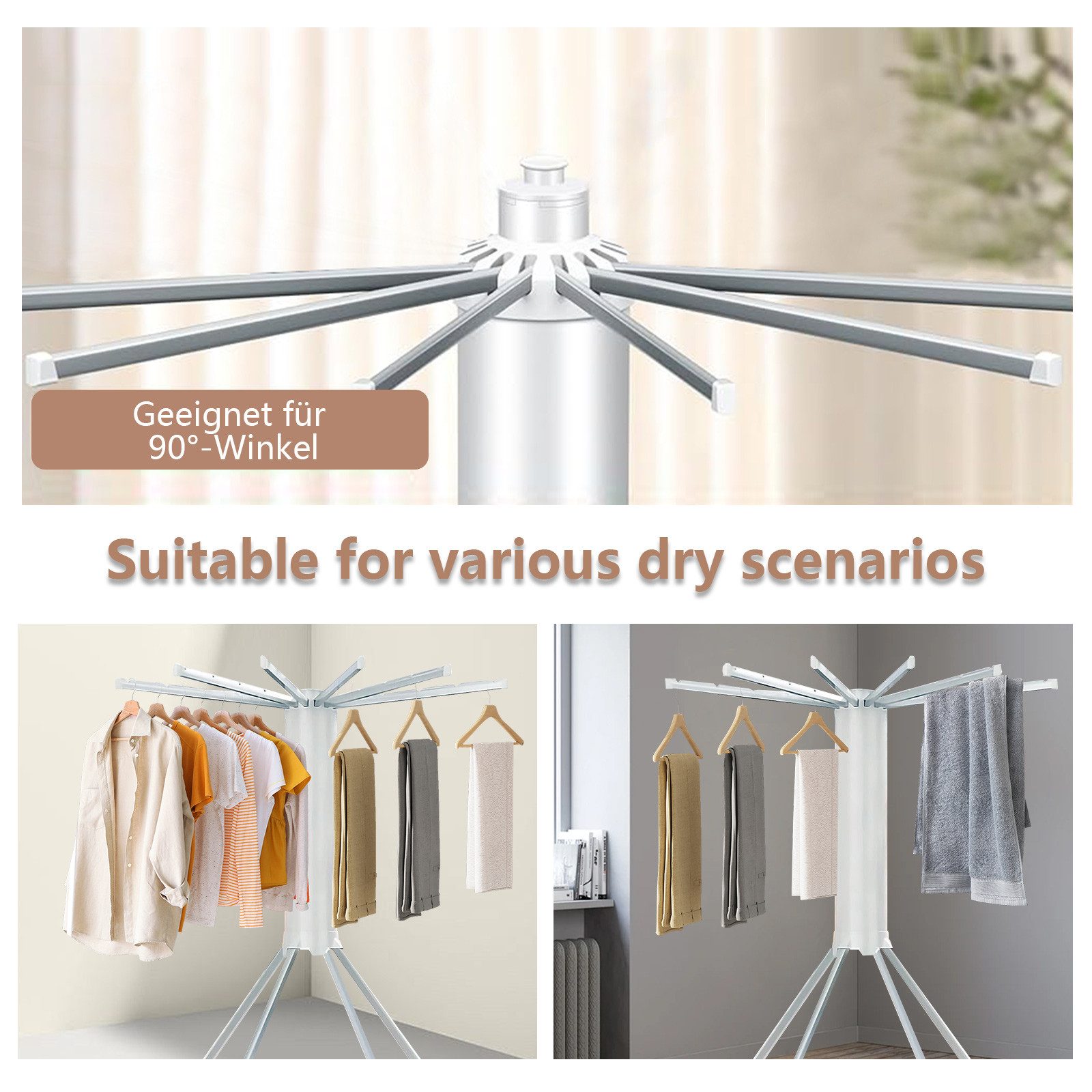 PFCTART Wäscheständer Tragbare faltbare Wäscheständer zum Trocknen von Klei günstig online kaufen