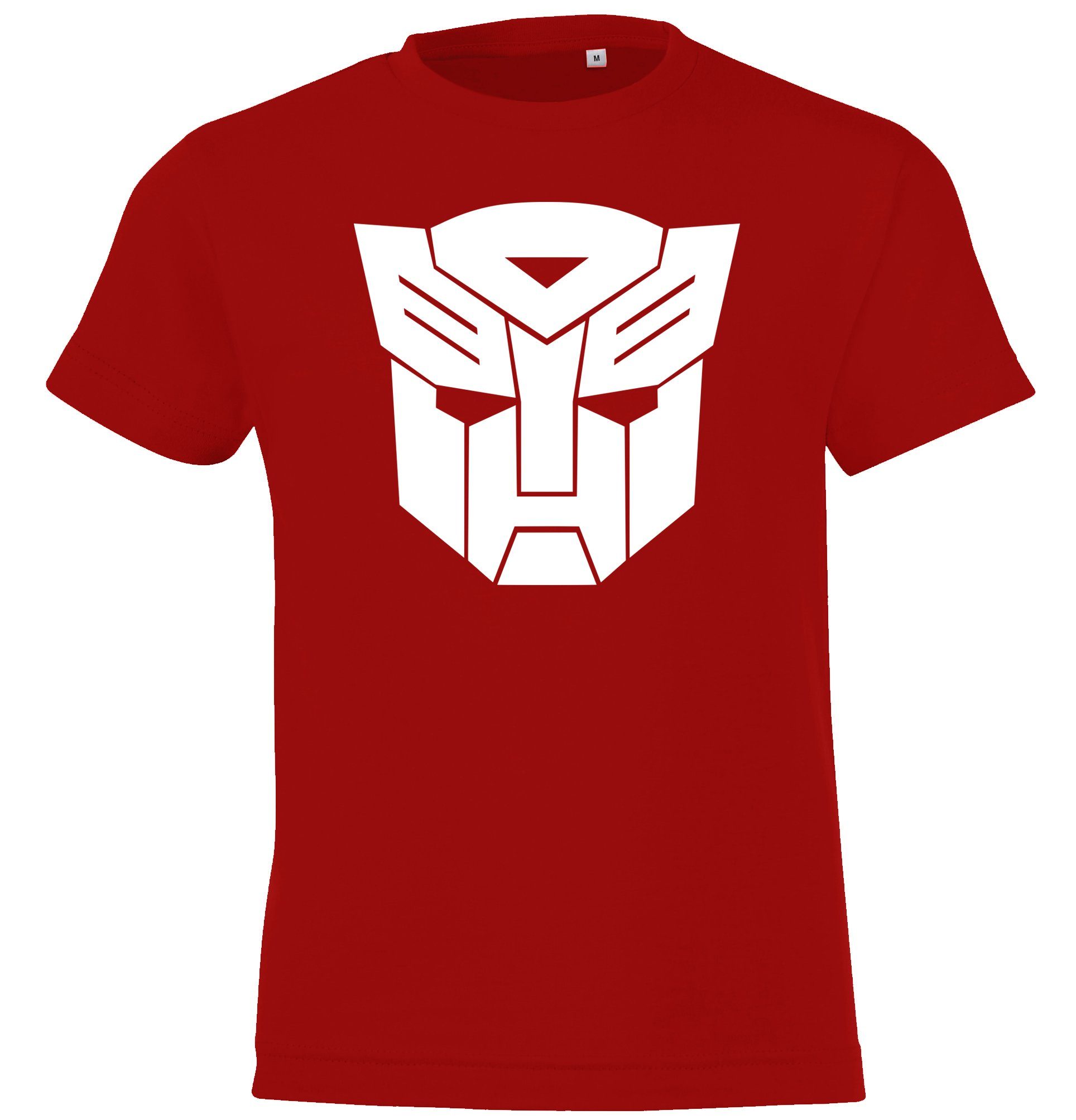 Youth Designz T-Shirt Autobot Kinder T-shirt mit trendigem Frontprint Rot