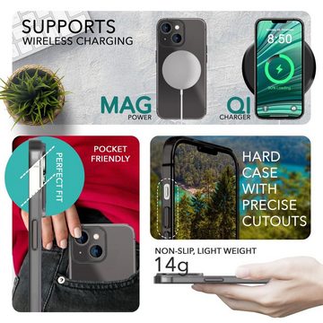 Nalia Smartphone-Hülle Apple iPhone 14, Extrem Dünnes Mattes Hardcase / 0,3mm Schlanke Hülle / Durchscheinend