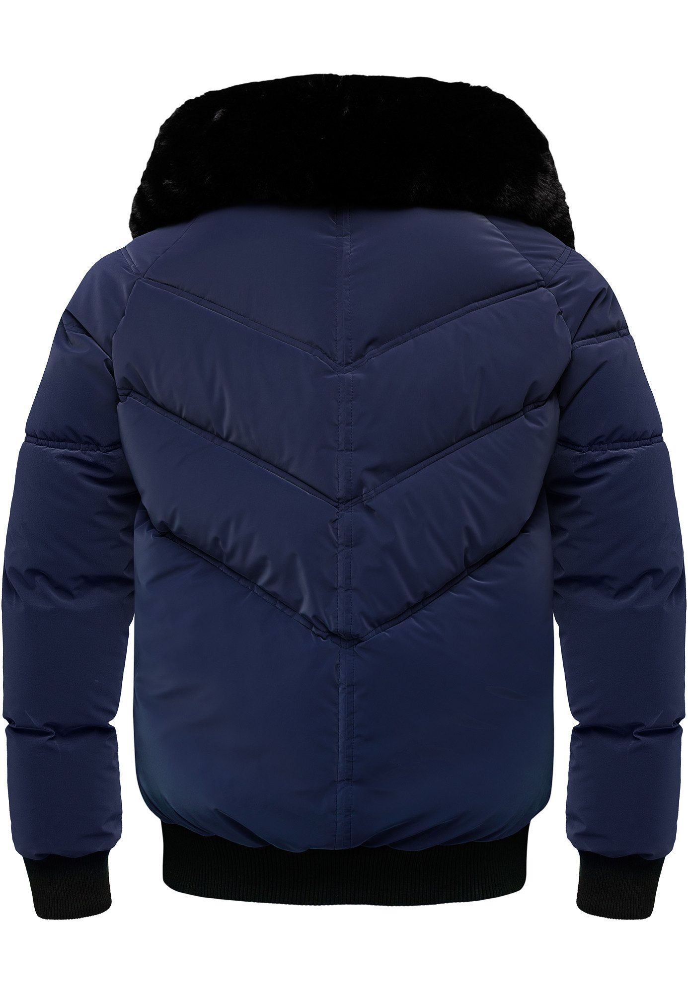 Amaci&Sons Winterjacke AUGUSTA Winterjacke Herren Gefütterte Dicke Winter Jacke für Männer mit Kragen – Bild 3 von 3