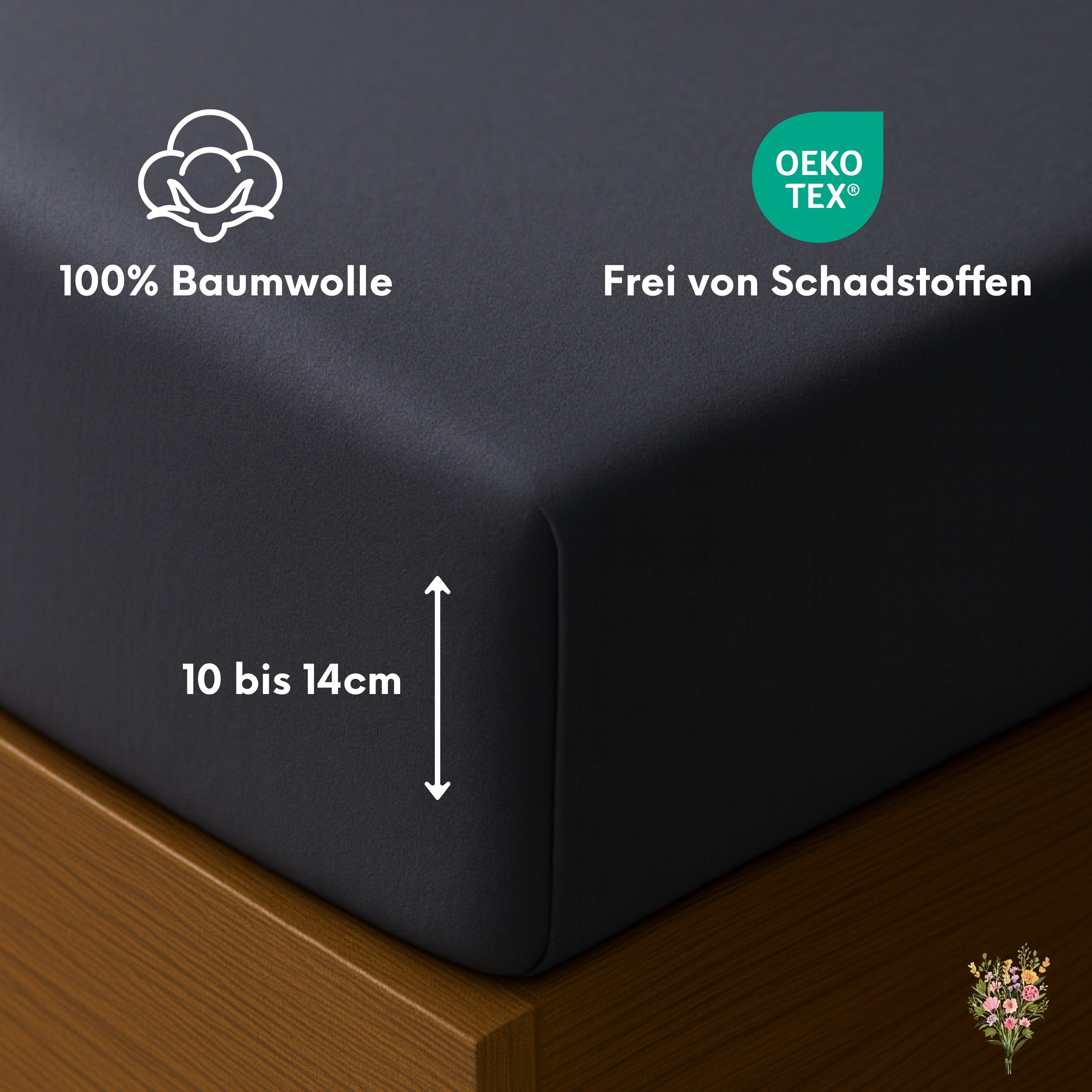 Strauss Home Spannbettlaken Premium Topper Spannbettlaken 150GSM für Matrat günstig online kaufen