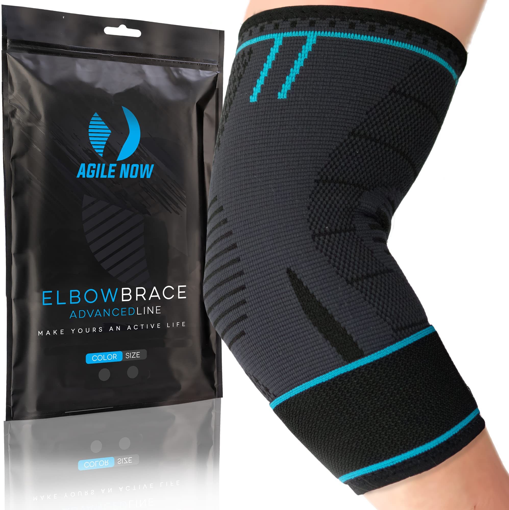 Ellenbogenbandage Advanced, Stabilisiert & Entlastet, flexible Kompression