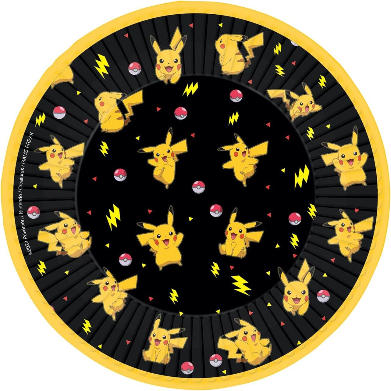 Amscan Dessertteller amscan 9917105-66 Pokémon Papp-Dessertteller Geburtstag PG= 8 Stück, (8 St)