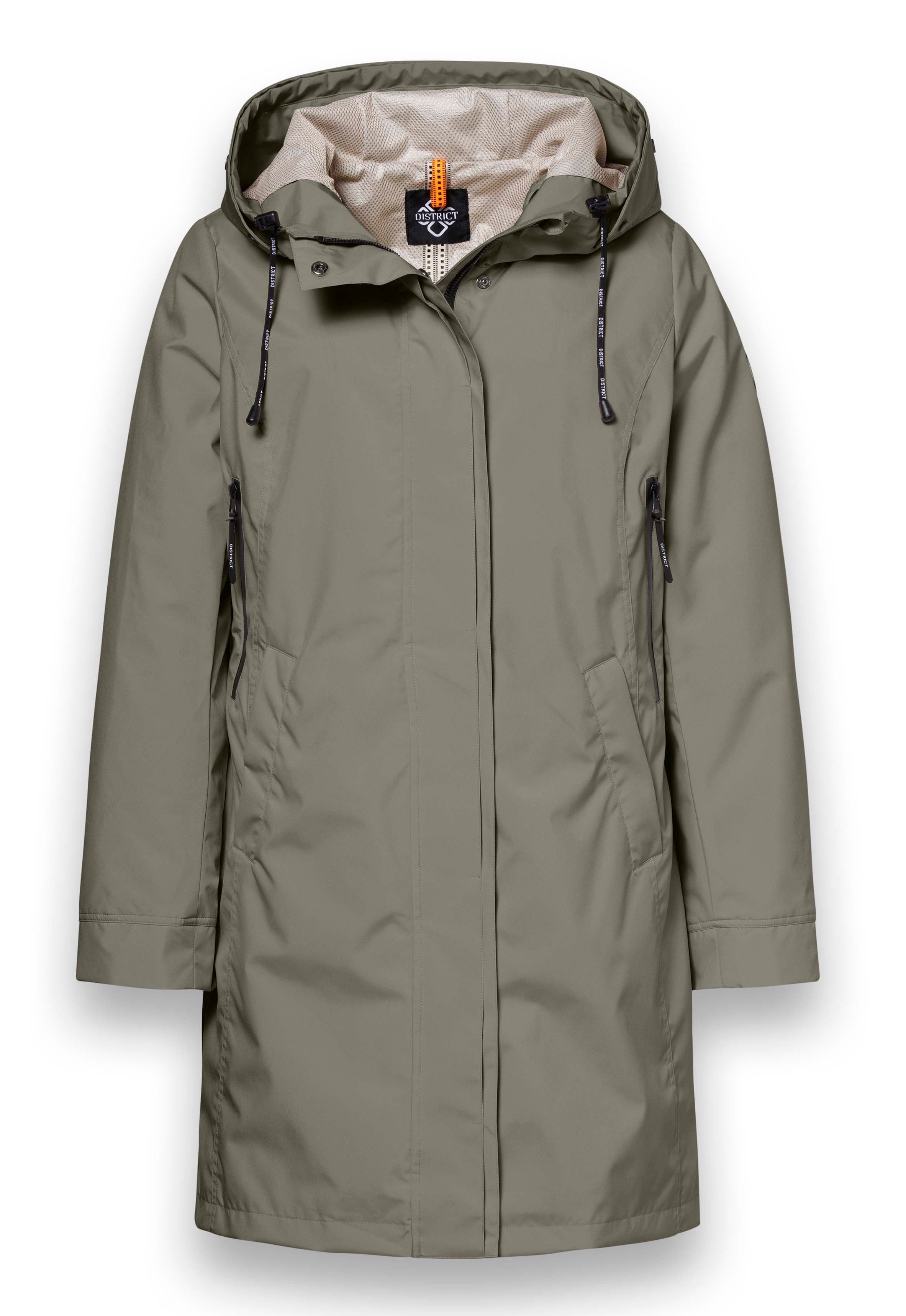 District Funktionsjacke Übergangsjacke Dandelion (Parka, mit Kapuze, wasserabweisend)