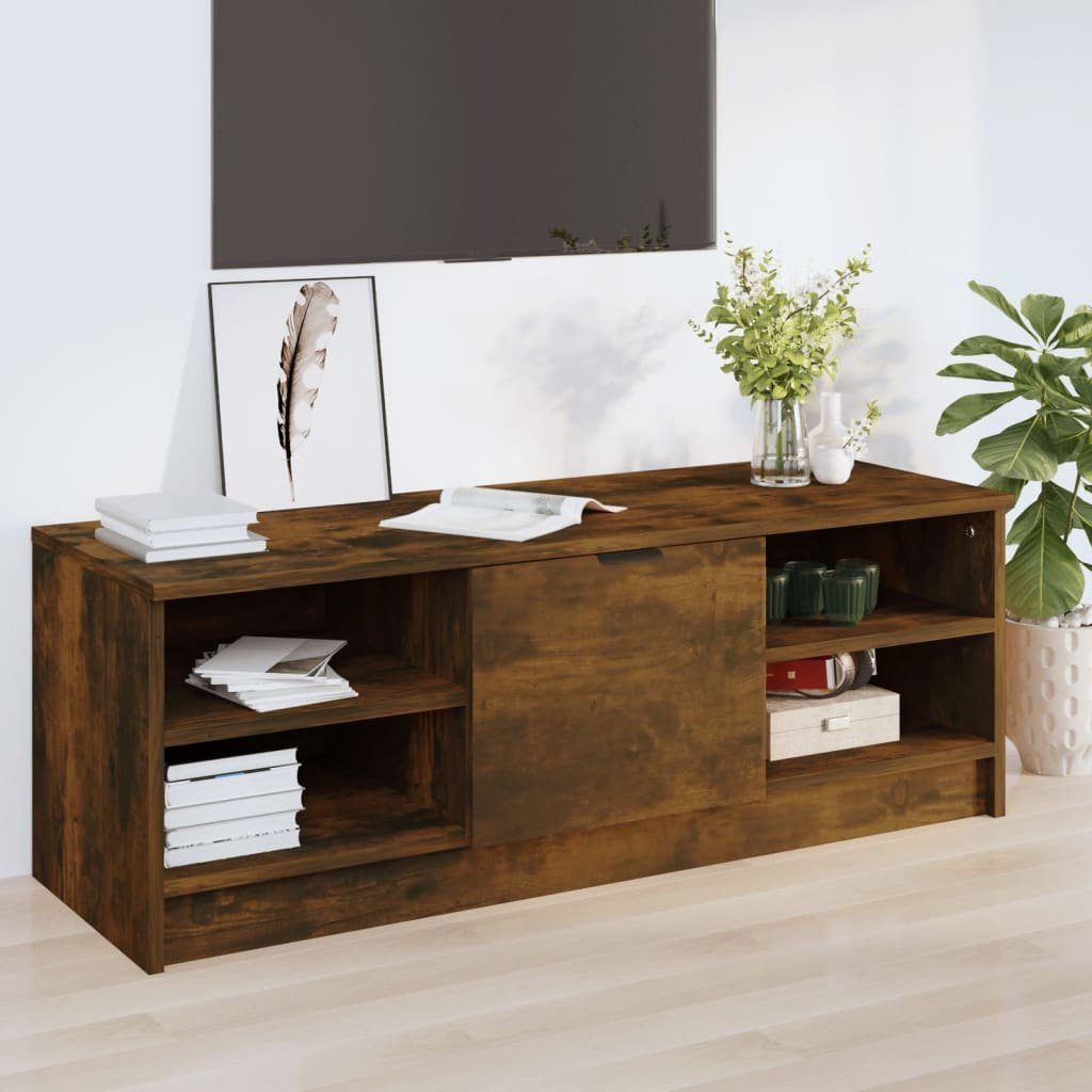 furnicato TV-Schrank Räuchereiche 102x35,5x36,5 cm Holzwerkstoff