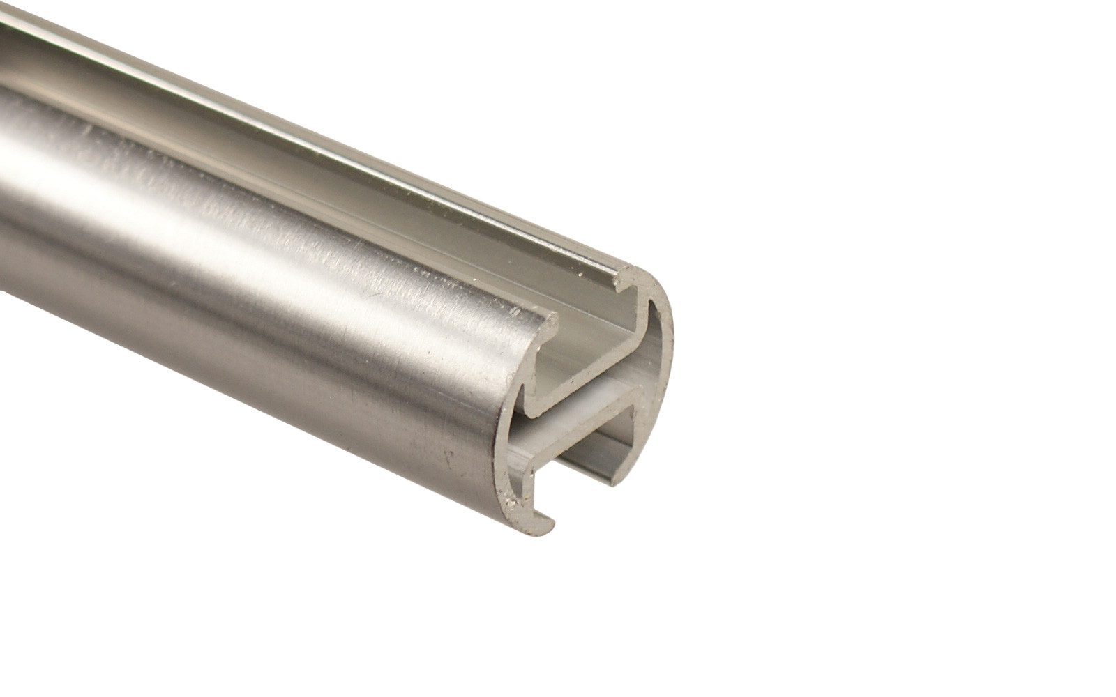 iso-design Gardinenstange Innenlauf 2-läufig Deckenmontage Farbe Edelstahl günstig online kaufen