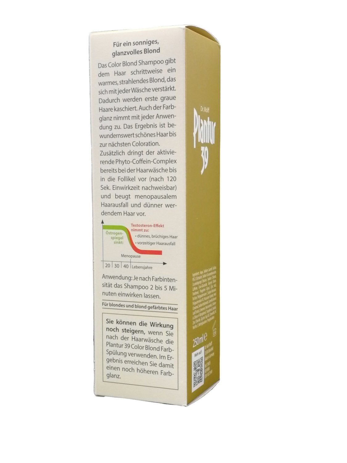 Dr. Kurt Wolff GmbH & Co. KG Haarshampoo PLANTUR 39 Color Blond Phyto-Coffein-Shampoo, 250 ml