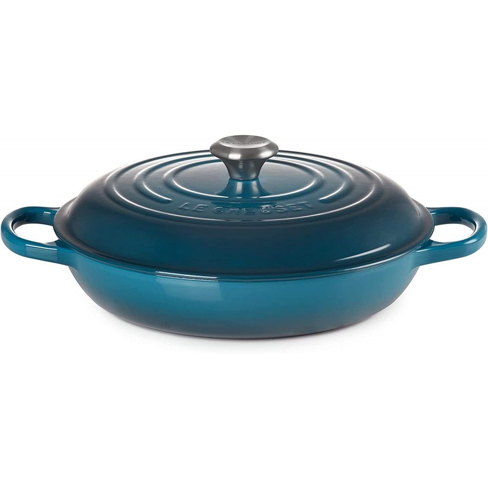 LE CREUSET Bräter Gusseisen Bräter - Gourmet-Profitopf - deep teal