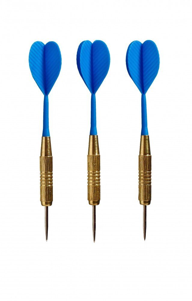 Dartpfeil Dartpfeilset Torpedo, 3 Stück à 20 g, Dartspitze Messing